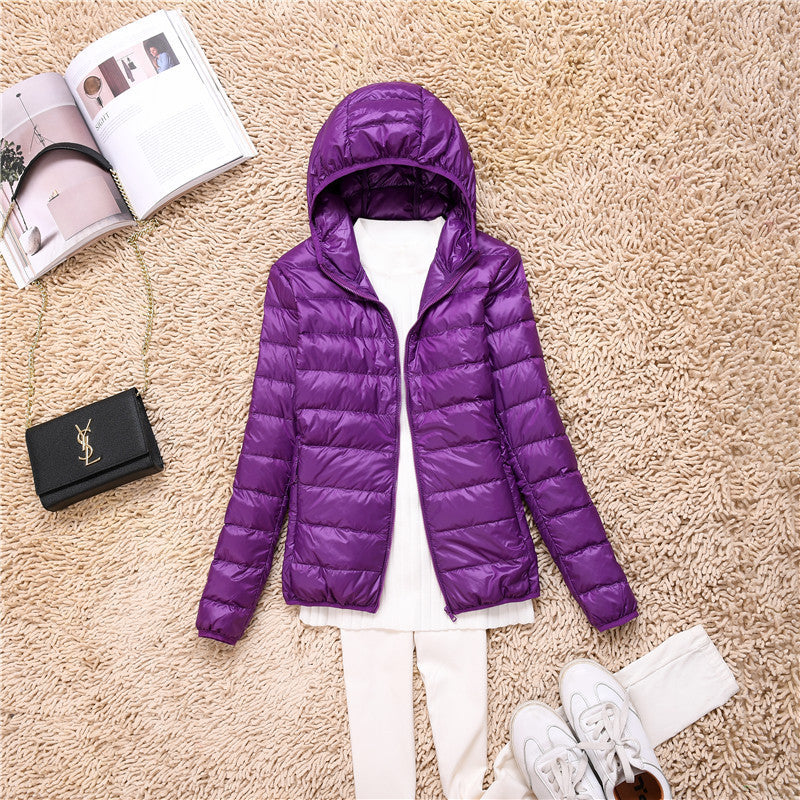 Loose Jacket Plus Fat Plus Size Light And Thin Down Jacket Women Short Short Fat Sister Catty Fat Mm Special Mother Thin Limorista