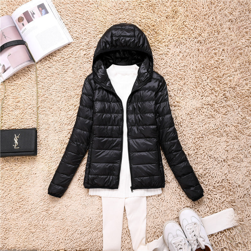 Loose Jacket Plus Fat Plus Size Light And Thin Down Jacket Women Short Short Fat Sister Catty Fat Mm Special Mother Thin Limorista