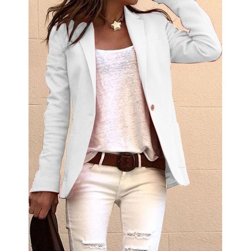 SHUJIN Fahion Langarm Candy Farben Dunne Buro Blazer Mujer Herbst Beilaufige Dunne Blazer Frauen Anzug Jacken Rosa Mantel Limorista