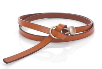 Thin Belt Ladies Fashion Dress With Two-Layer Cowhide Knotted Belt Factory Direct Supply One Generation Belt Limorista