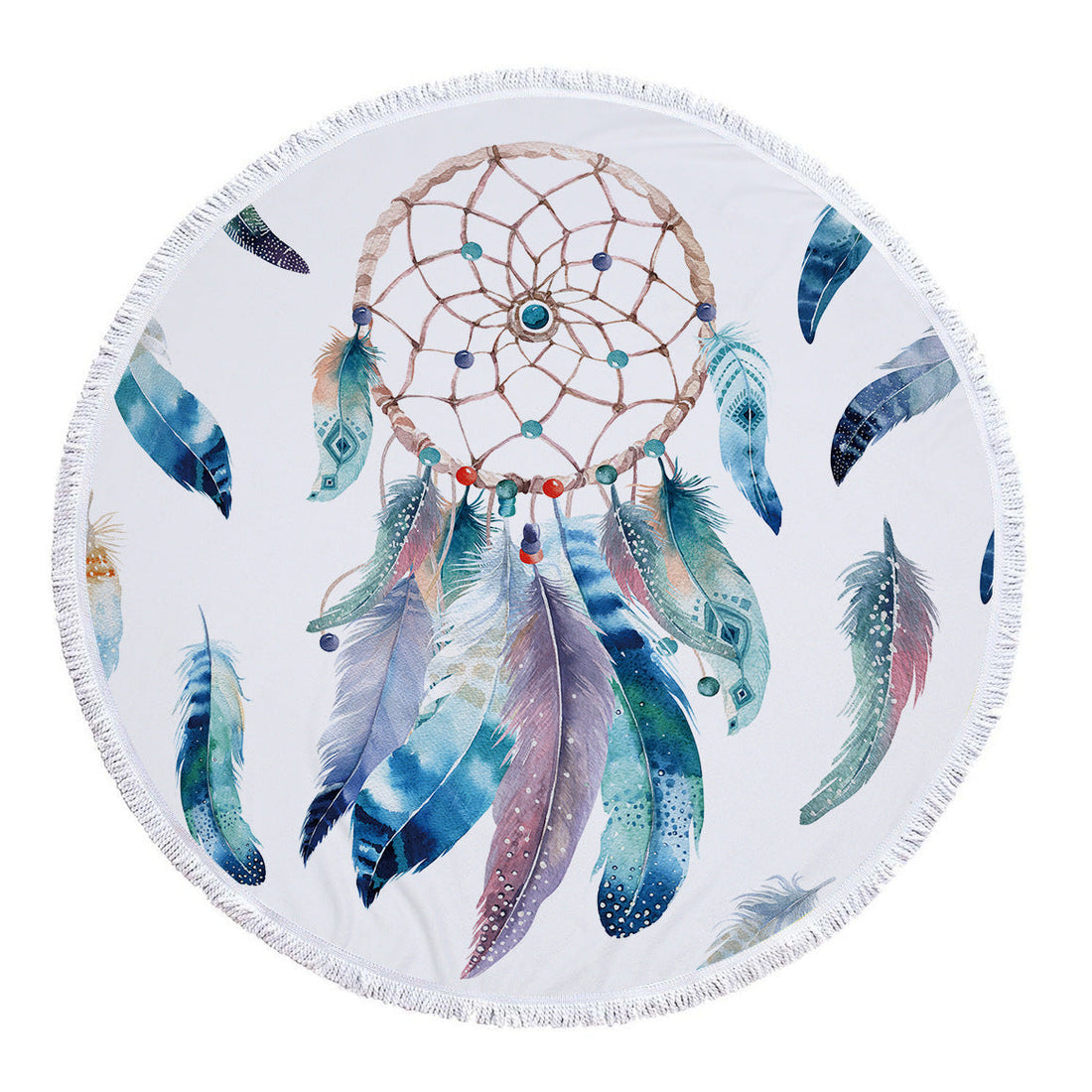 Round Beach Towel Microfiber Beach Mat Limorista