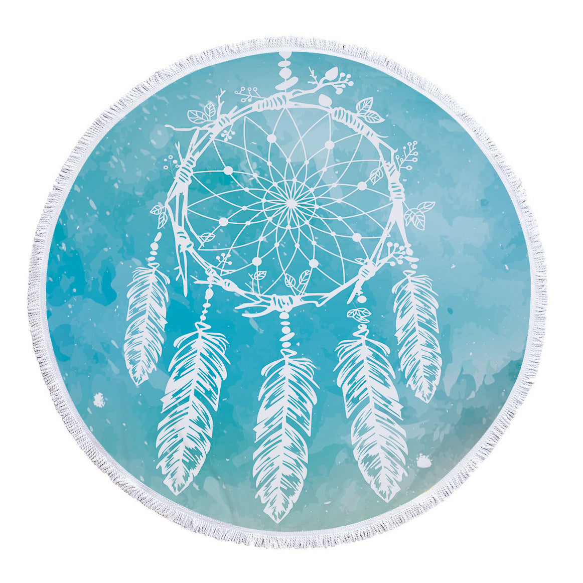 Round Beach Towel Microfiber Beach Mat Limorista