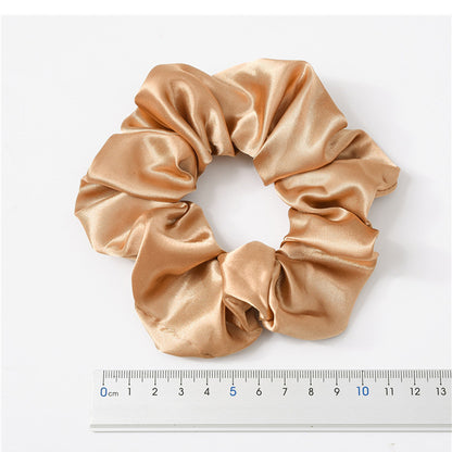 European And American Cloth Circle Head Rope Pure Color Headdress Hair Rope Limorista