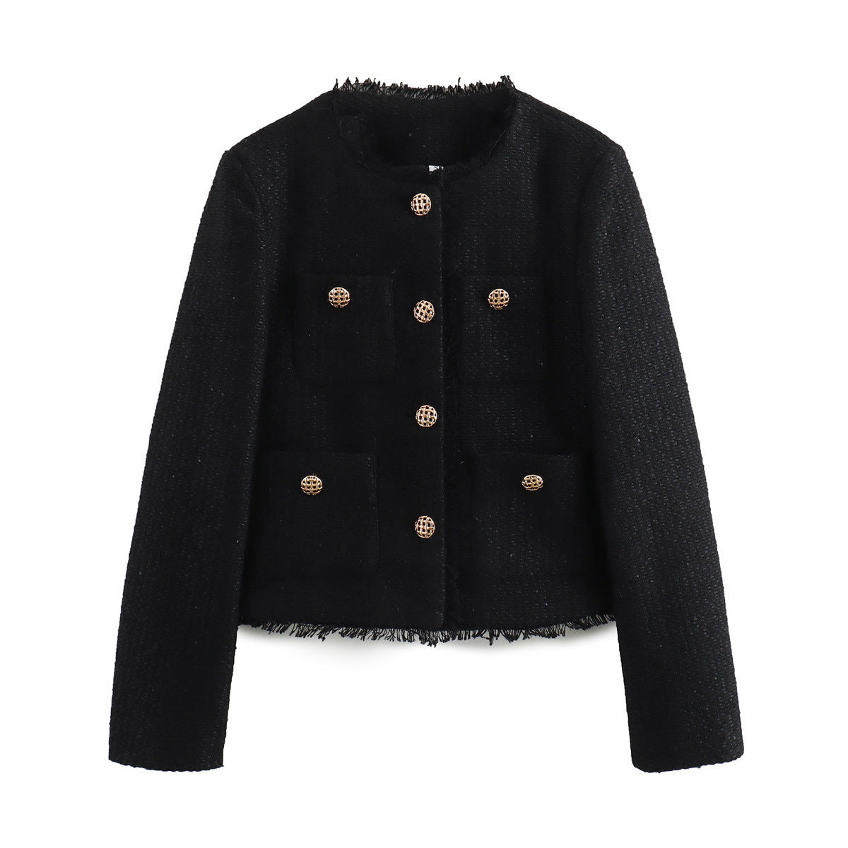 Wholesale Supply Woolen Long Sleeve Short Coat Limorista