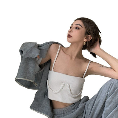 Syra Summer Slim Skinny Backless Crop top Casual Strap Vest Sexy Fashion Wild Short Woman Solid Clothes Ladies Tie Tops Limorista