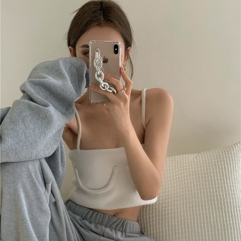 Syra Summer Slim Skinny Backless Crop top Casual Strap Vest Sexy Fashion Wild Short Woman Solid Clothes Ladies Tie Tops Limorista