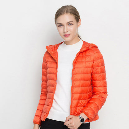Lightweight Down Jacket Women Short Hooded Super Lightweight Limorista