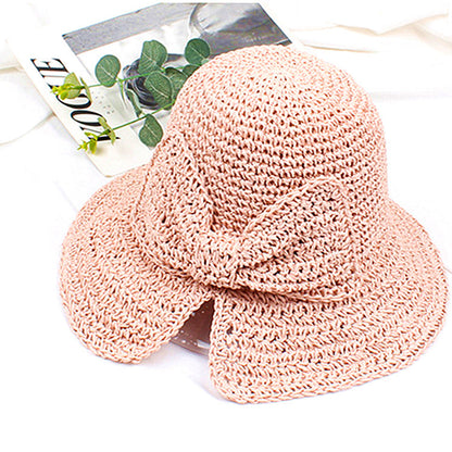 New Wholesale Ladies Summer Sun Visor Round Face French Big Brim Straw Hat Outdoor Sun Hat Fisherman Hat Female Limorista