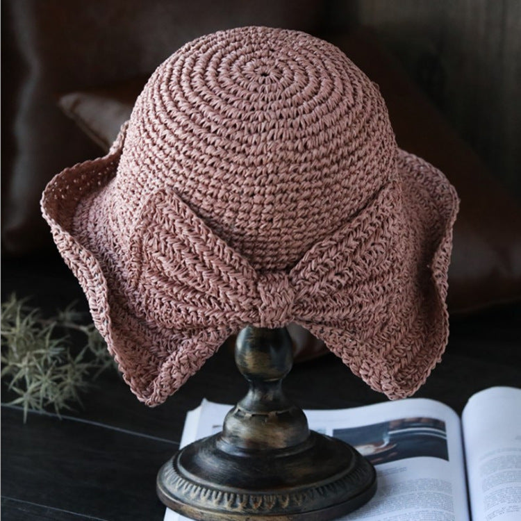 New Wholesale Ladies Summer Sun Visor Round Face French Big Brim Straw Hat Outdoor Sun Hat Fisherman Hat Female Limorista