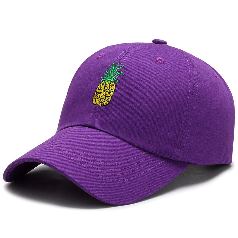 Fashion Unisex Pineapple Print Baseball Cap Snapback Adjustable Hip Hop Flat Hat Limorista