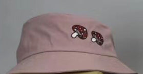 Mushroom Embroidery Sun Protection Fisherman Hat Limorista