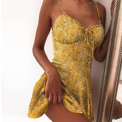 Floral Dress Mini Camisole Dress Women Limorista