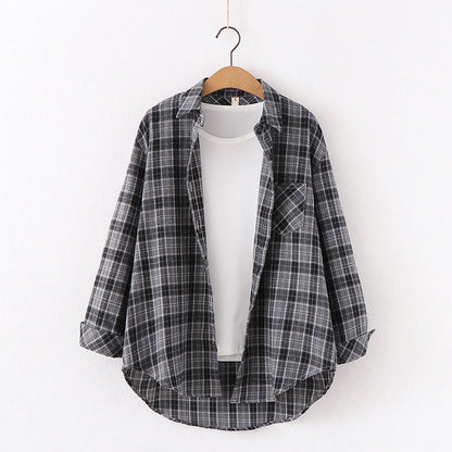 Plaid Shirt Women&