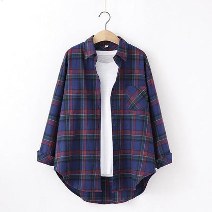 Plaid Shirt Women&