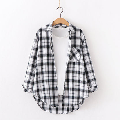 Plaid Shirt Women&