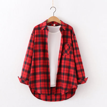 Plaid Shirt Women&