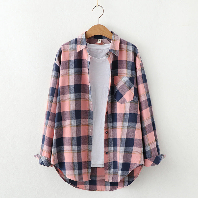 Plaid Shirt Women&
