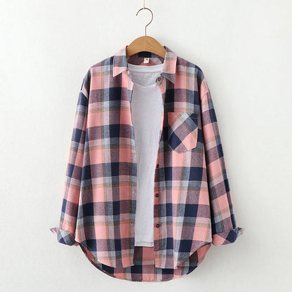 Plaid Shirt Women&
