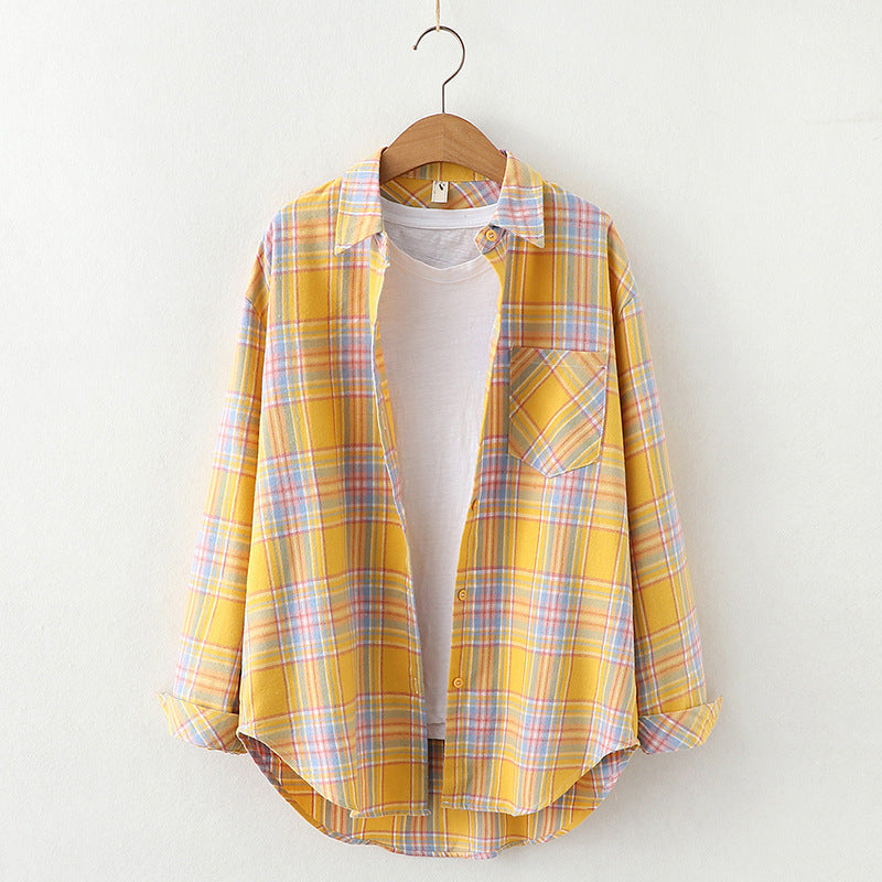Plaid Shirt Women&