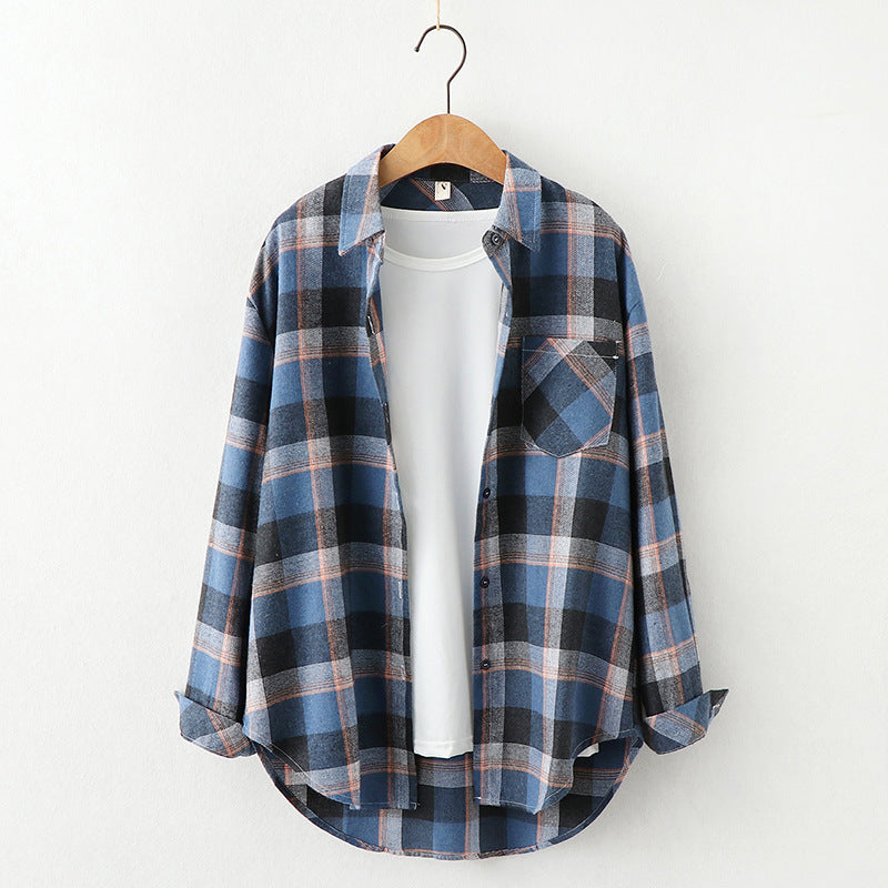 Plaid Shirt Women&
