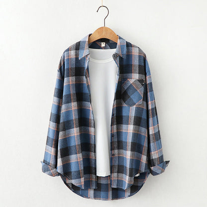 Plaid Shirt Women&