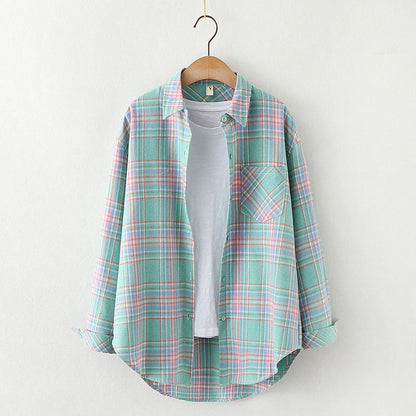 Plaid Shirt Women&