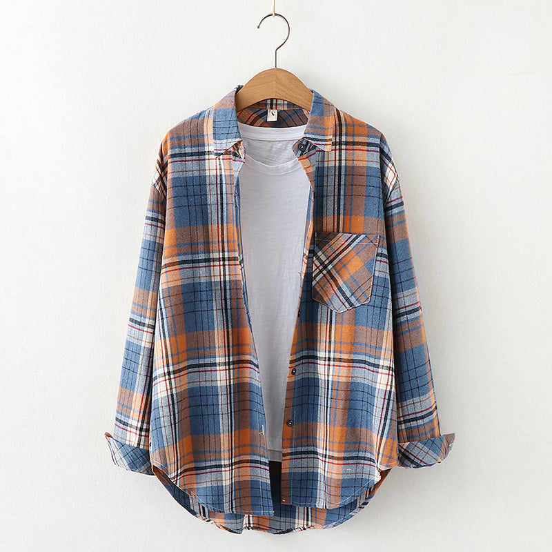 Plaid Shirt Women&