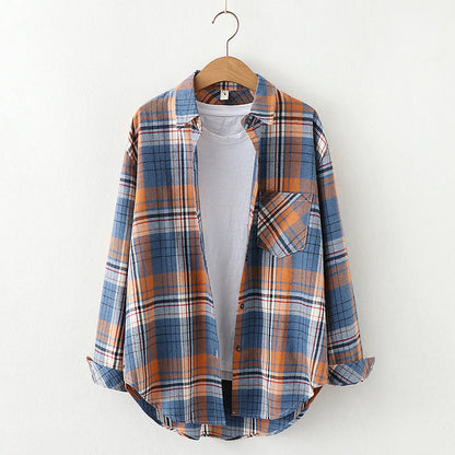 Plaid Shirt Women&