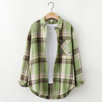 Plaid Shirt Women&