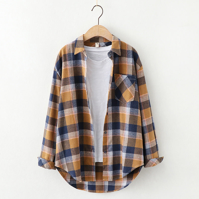 Plaid Shirt Women&