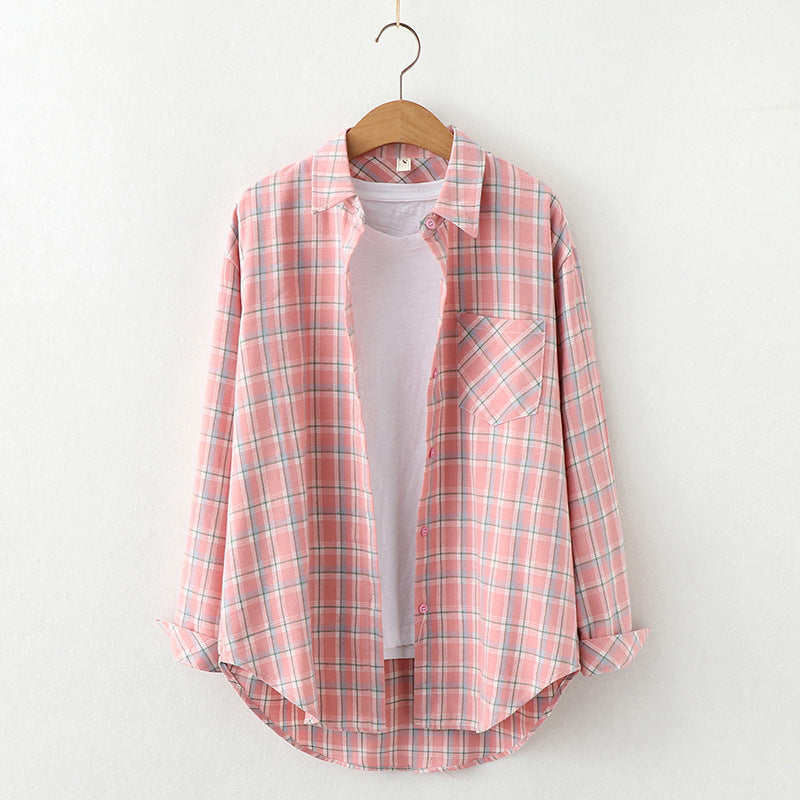 Plaid Shirt Women&