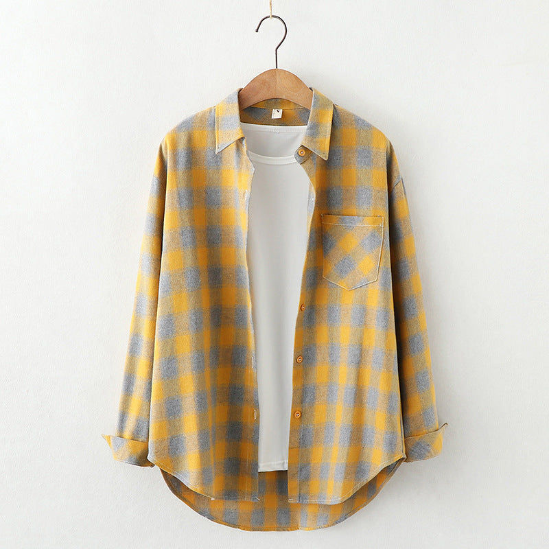 Plaid Shirt Women&