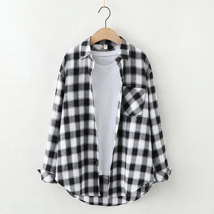 Plaid Shirt Women&