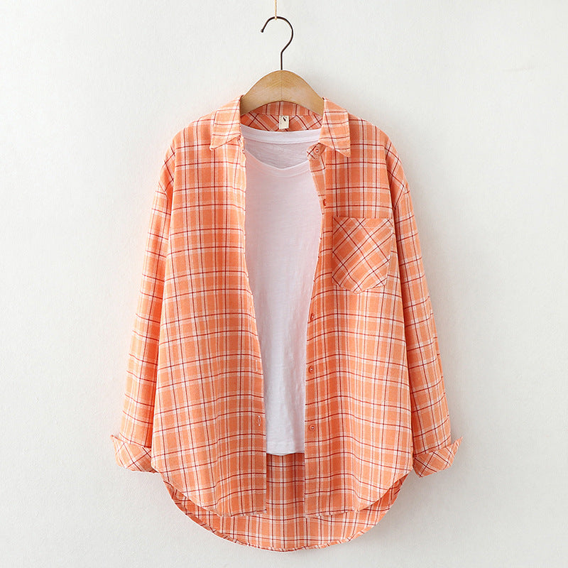 Plaid Shirt Women&