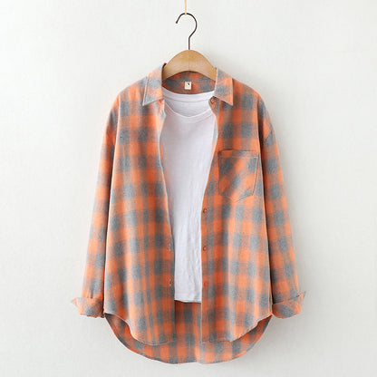 Plaid Shirt Women&