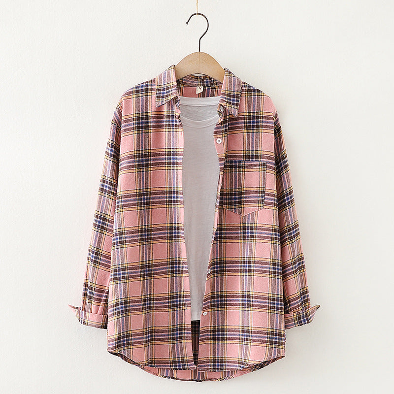 Plaid Shirt Women&