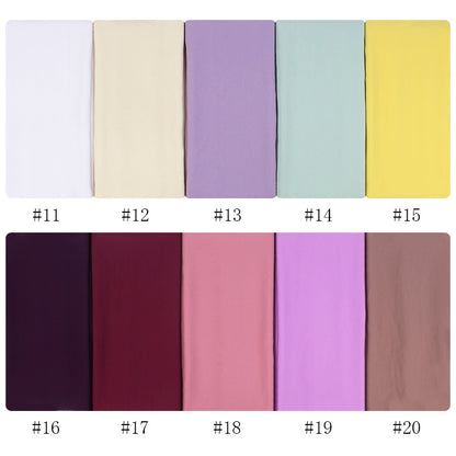 70x180cmMonochrome Pearl Chiffon Hijab Scarf Limorista