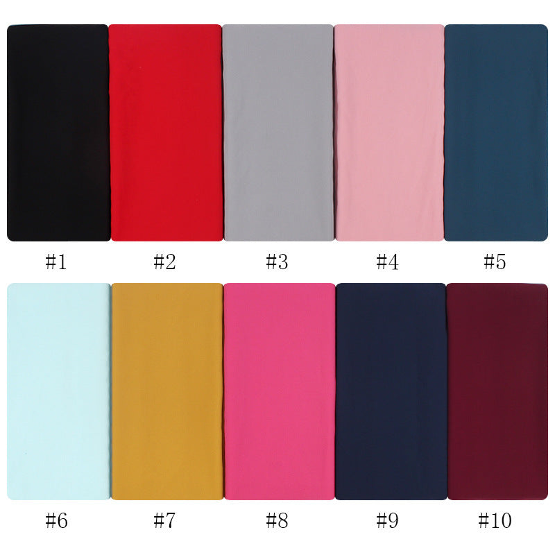 70x180cmMonochrome Pearl Chiffon Hijab Scarf Limorista