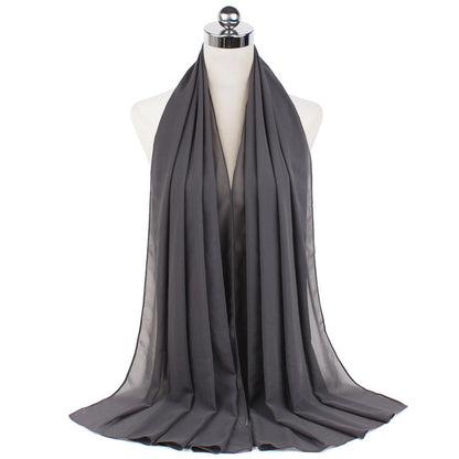 70x180cmMonochrome Pearl Chiffon Hijab Scarf Limorista