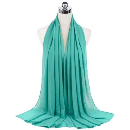 70x180cmMonochrome Pearl Chiffon Hijab Scarf Limorista