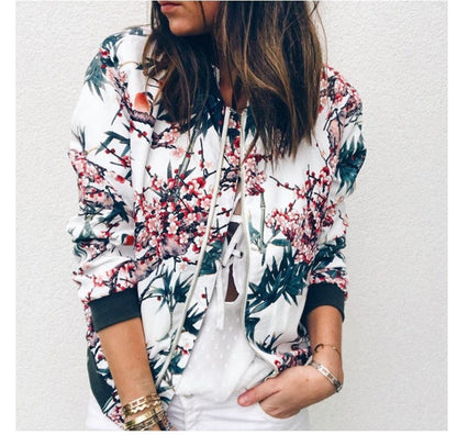 Print short baseball uniform jacket Limorista