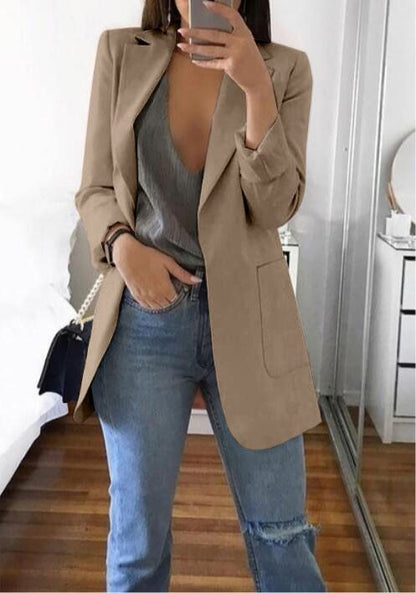 Lapel Slim Cardigan Temperament Blazer Limorista