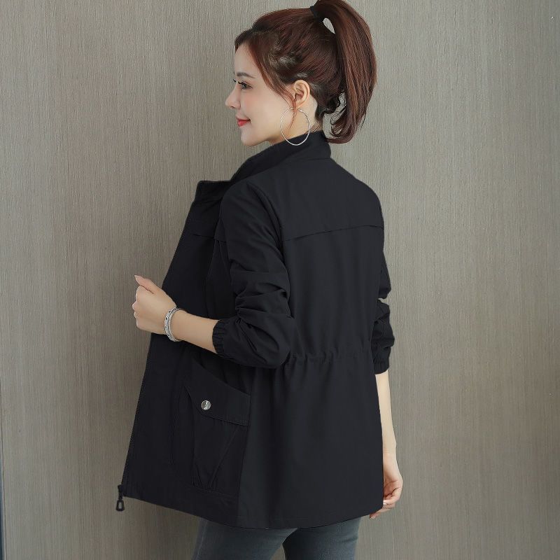 Korean Style Windbreaker With Waist And Slim Limorista