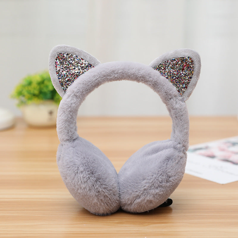 New Cute Rabbit Ears Bowknot Earmuffs For Ladies Winter Rabbit Fur Earmuffs Limorista