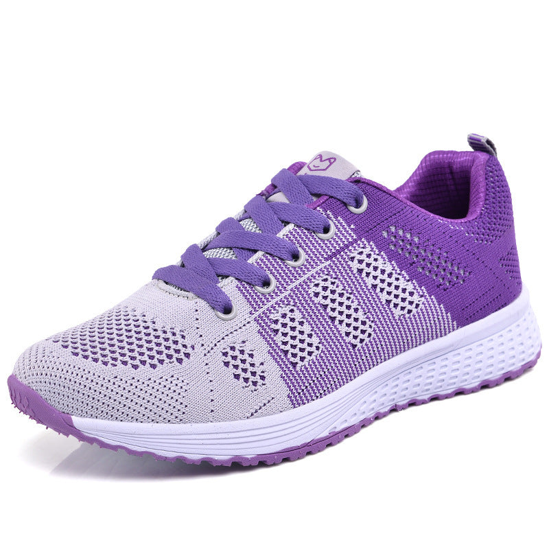 New Style Sports Shoes Women Flying Woven Mesh Women&