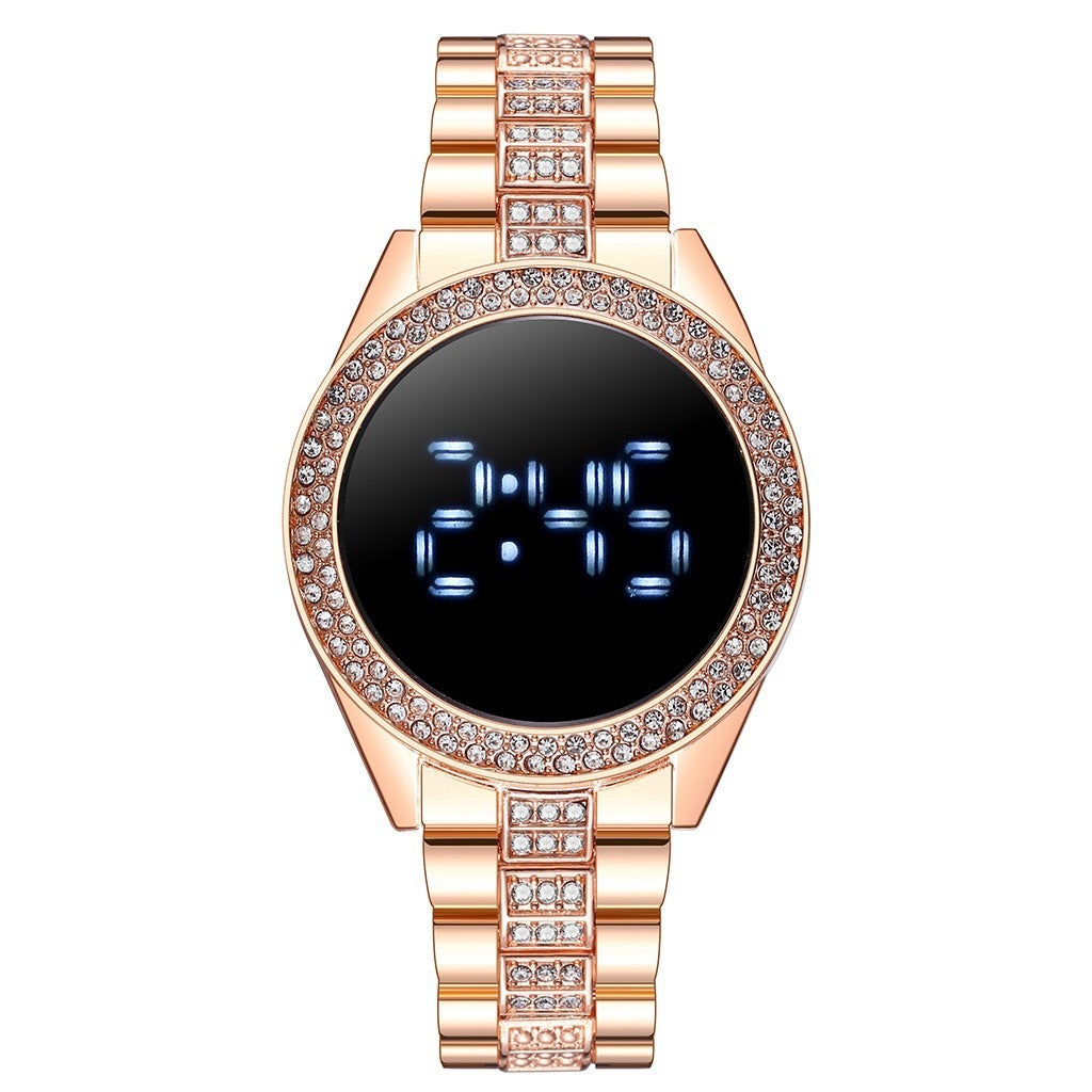 New Style Diamond-Encrusted Ladies Sports Fashion Personalized Electronic Watch Limorista