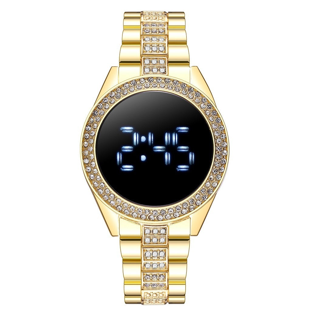 New Style Diamond-Encrusted Ladies Sports Fashion Personalized Electronic Watch Limorista