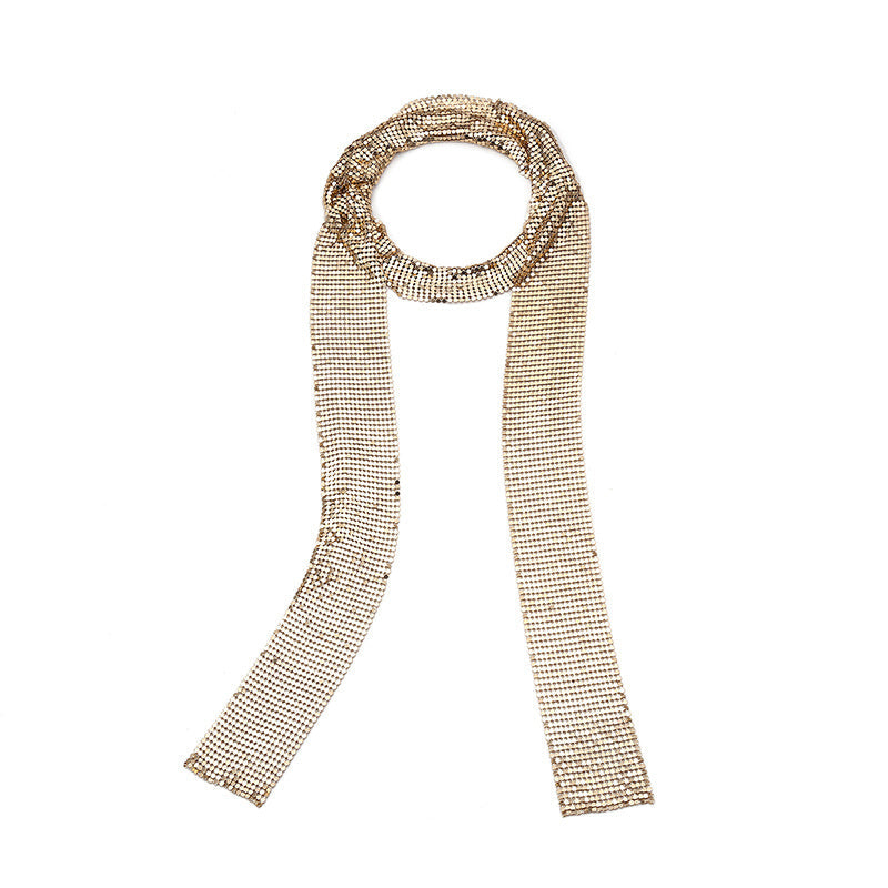 Sequin Fashion Necklace Metal Splicing Necklace Jewelry Limorista