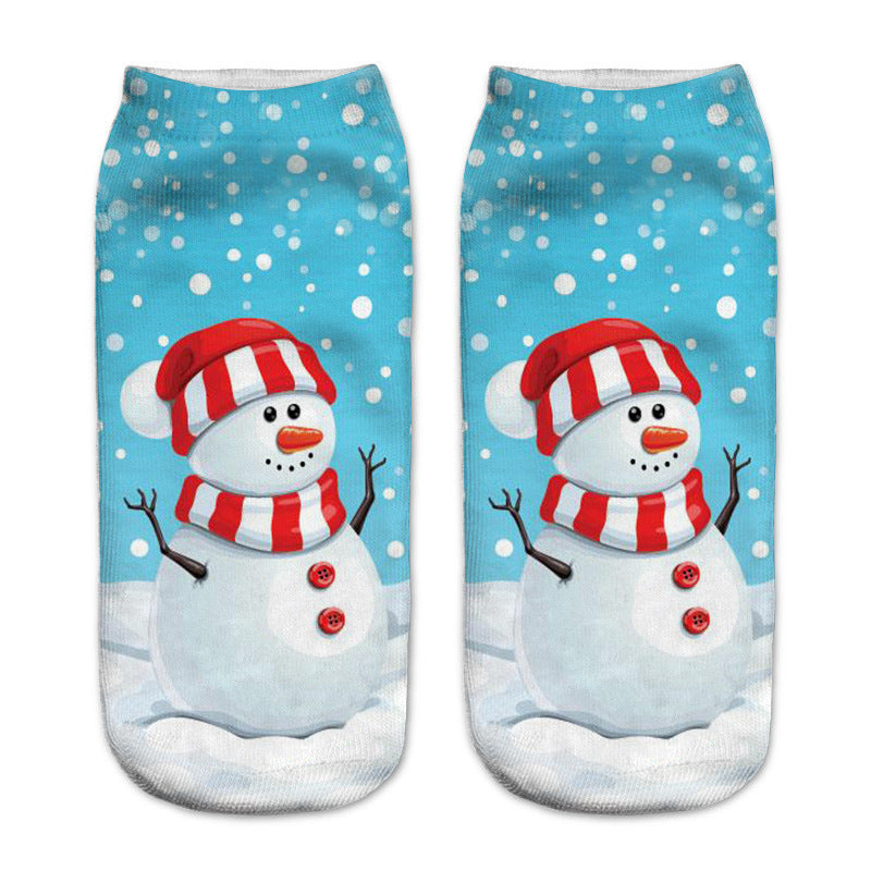 New 3D Printed Christmas Pattern Women&