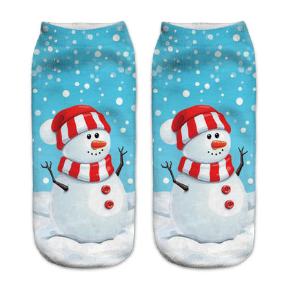 New 3D Printed Christmas Pattern Women&